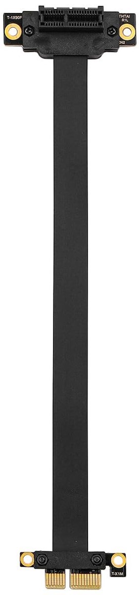 Dailygoods - Dailygoody - PCIe 3.0 Verlengkabel - 36PIN - 90 Graden - Verleng Kaart - Geschikt voor 1U en 2U Chassis - Perfect voor Computercomponenten