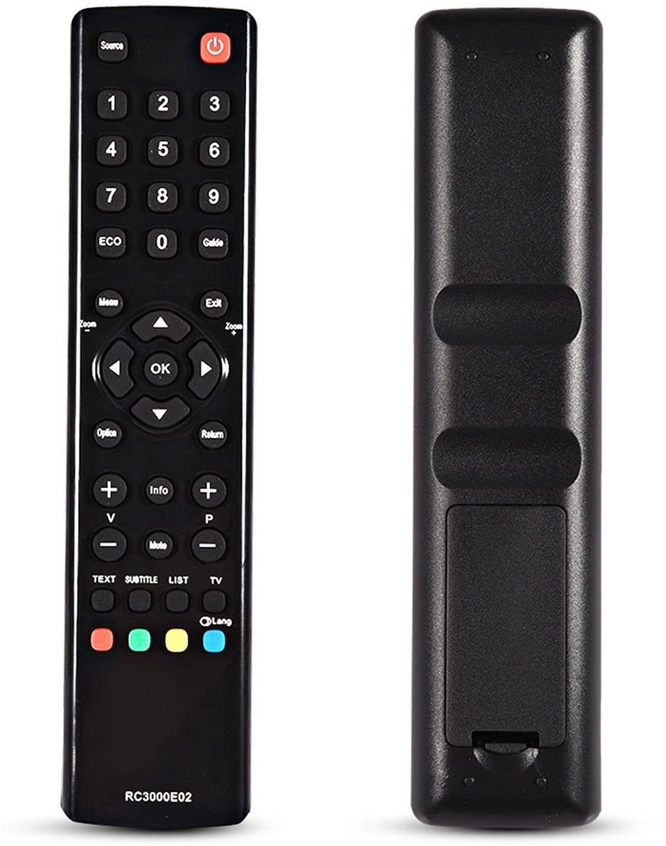 Dailygoods - Dailygoody - Universele Afstandsbediening - TV afstandsbediening - Vervanging voor RC3000E02 - 10 meter bereik - Draagbaar en duurzaam - Geschikt voor...