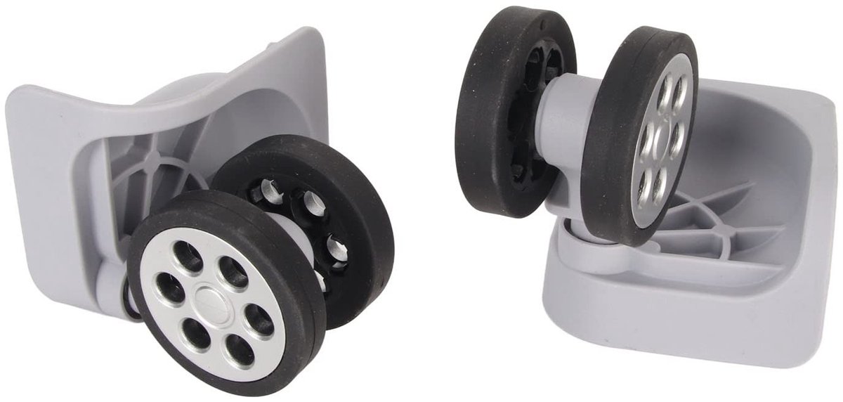 Dailygoods - Set van 2 Universele Bagagewielen met 360 Graden Rotatie