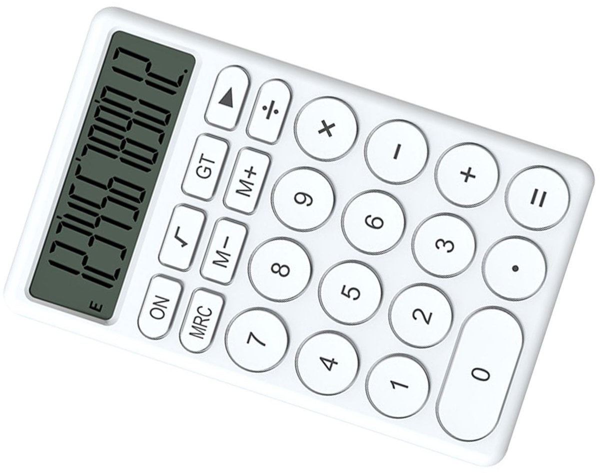 Dailygoods - Handheld Multifunctionele Rekenmachine voor School en Kantoor