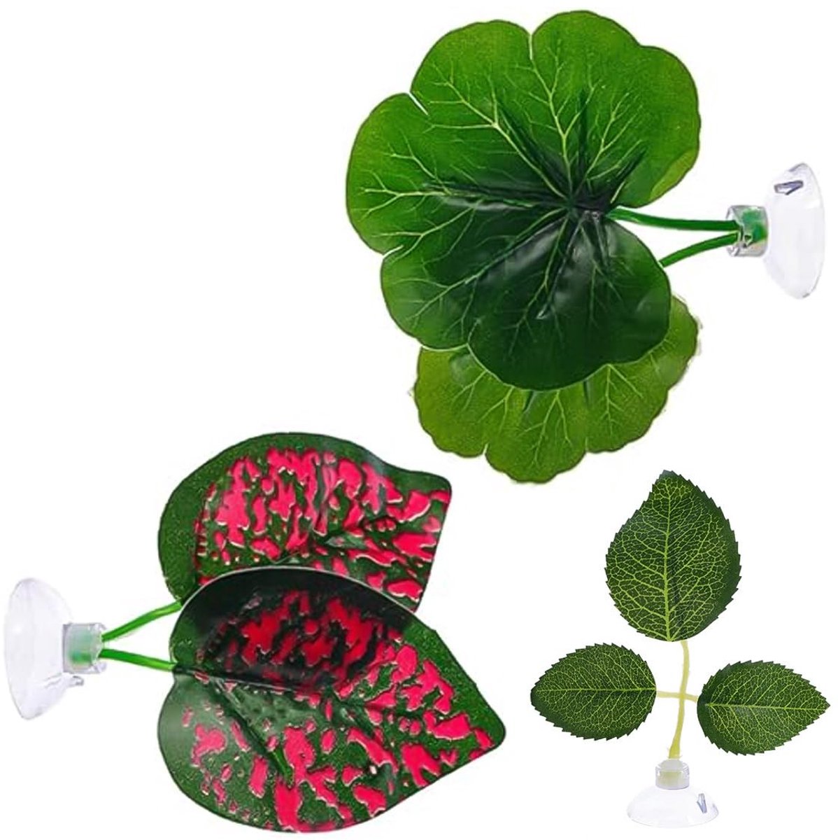 Dailygoods - Dailygoody - Aquariumplanten - Betta Bed Leaf Hangmat - Lichtgewicht Rustplek - Kunstmatige Planten - Perfect voor Betta Vissen - Onderwater Decoratie