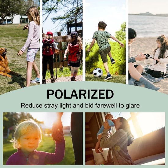Dailygoods - Dailygoody - Zonnebril voor baby's - Gepolariseerde glazen - 100% UV-bescherming - Licht en flexibel - Geschikt voor 12 tot 24 maanden - Inclusief etui van Dailygoods — afbeelding 4