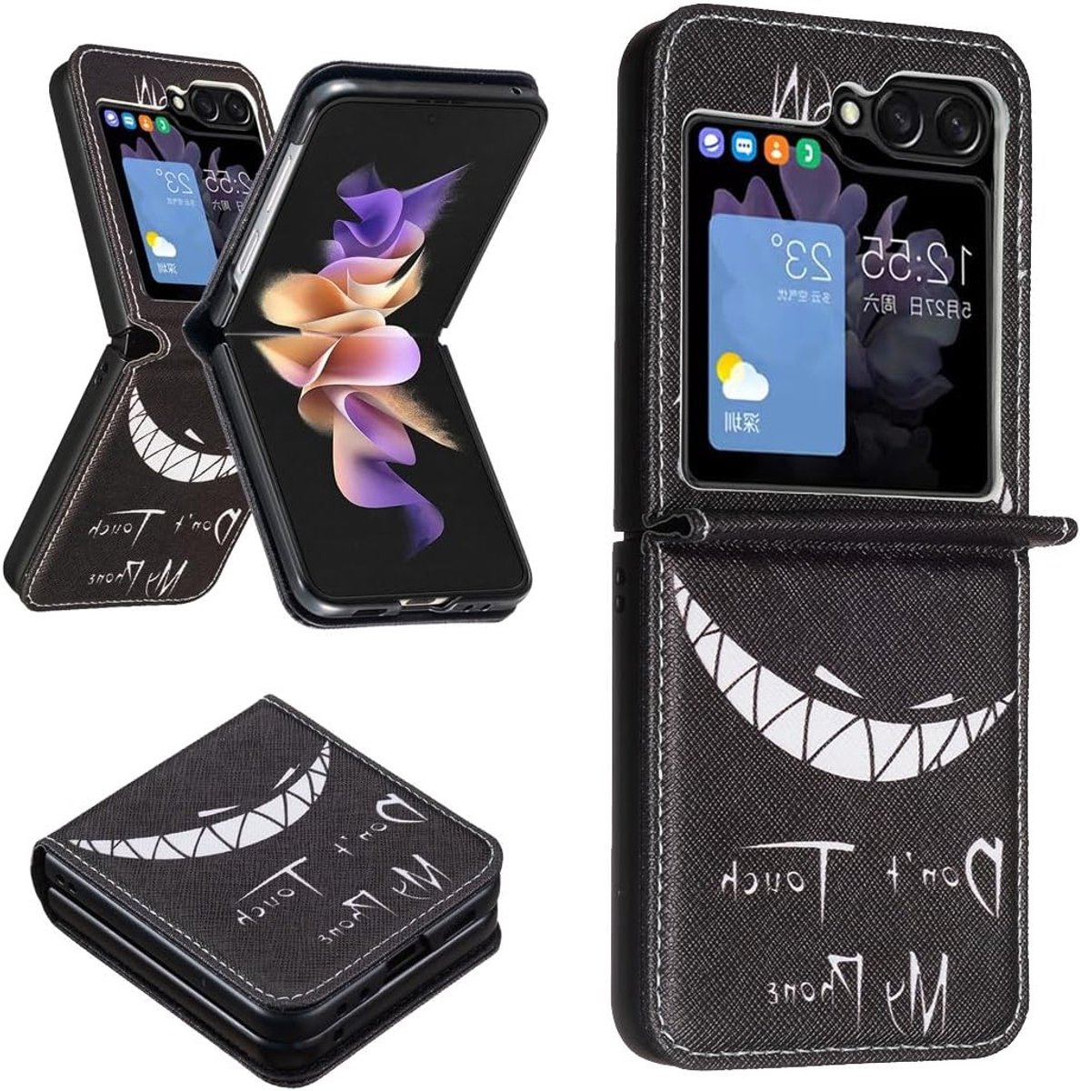Elegante PU Leren Flip Folio Hoes voor Samsung Galaxy Z Flip 7 met Magnetische Sluiting, Kickstand en Kaartsleuven - Schokbestendige Bescherming en Stijlvolle Accessoires