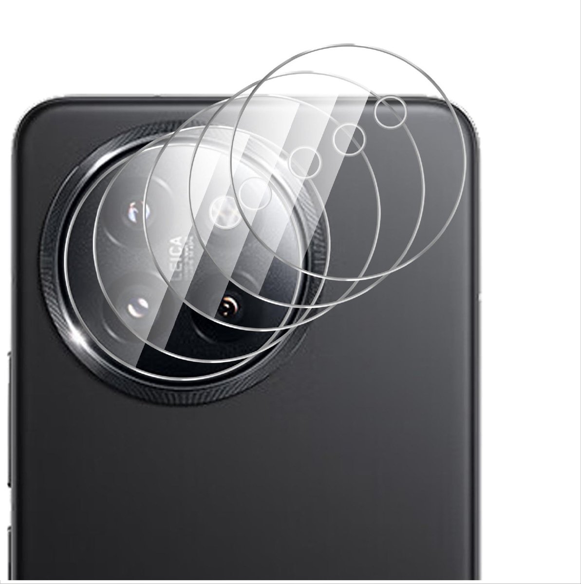 Dailygoody - Ultradunne cameralensbeschermer - HD gehard glas - Perfecte bescherming - 4-pack - Compatibel met Xiaomi 14 SE - Ideaal voor fotografen