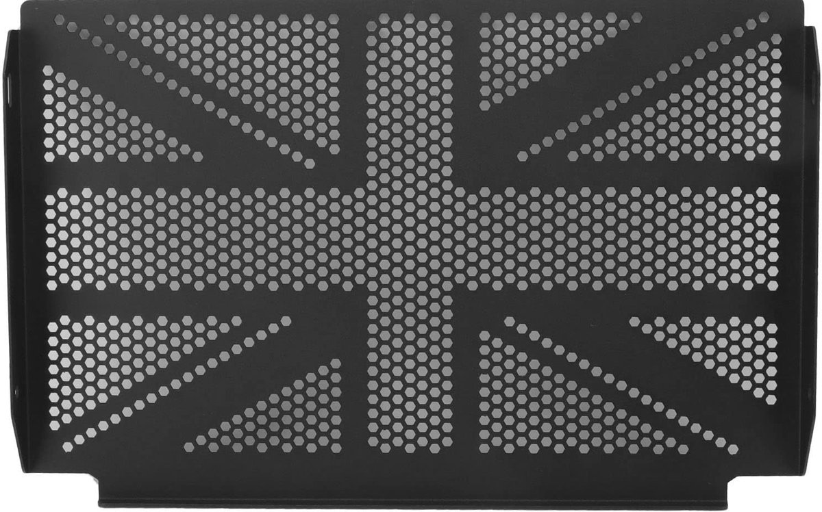 Dailygoods - Dailygoody - Motorfiets Radiator Guard Protector - Roestvrij staal - Zwart - Radiator Grille Cover - Bescherming tegen schade - Geschikt voor motorfie...