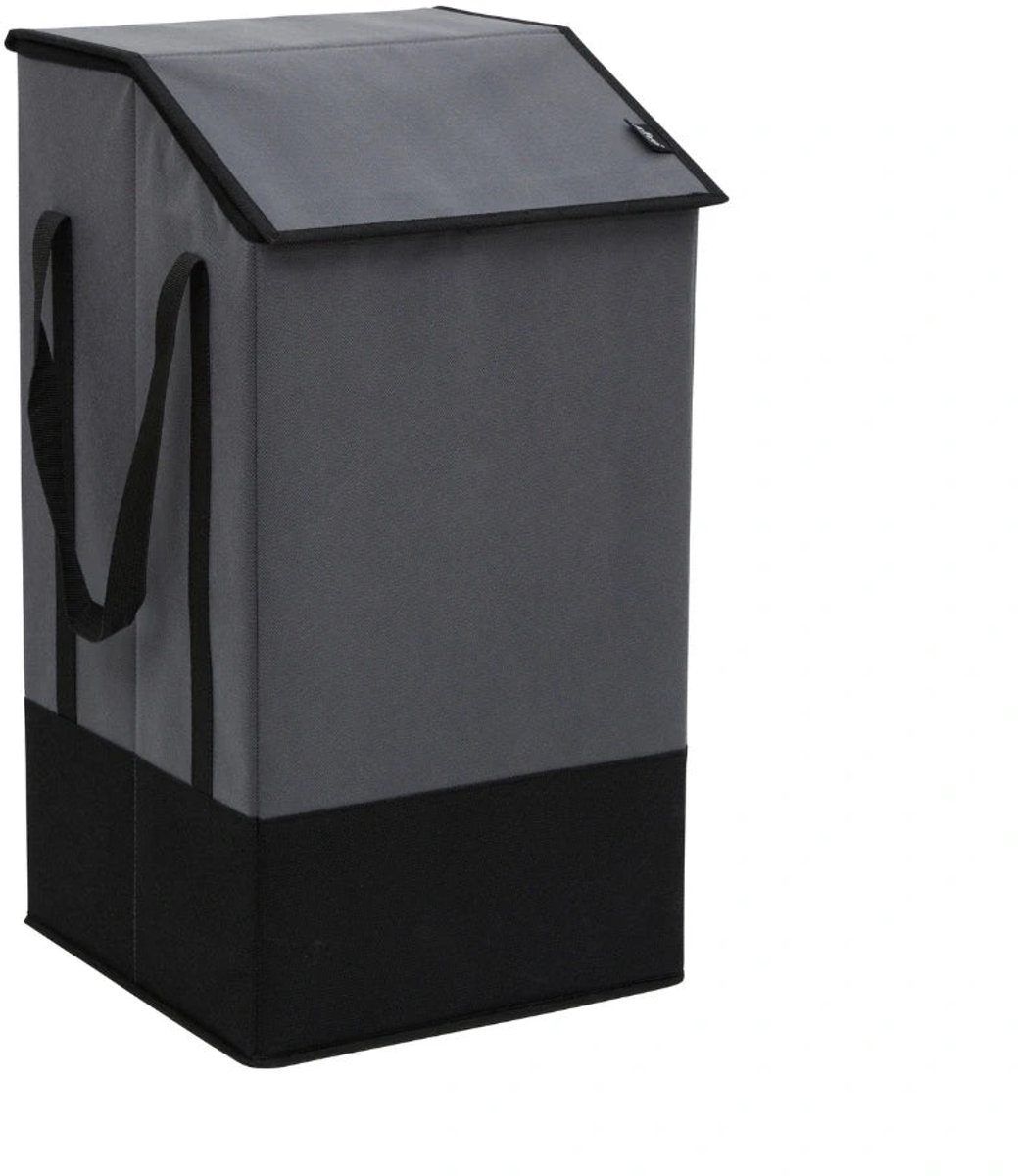 Polyester wasmand met deksel 45 liter Five® - Grijs