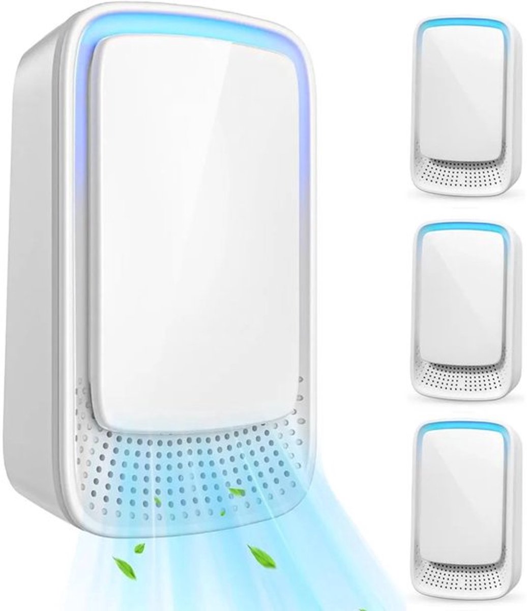 4Tafelmodel luchtreiniger met negatieve ionen, mini luchtreiniger
