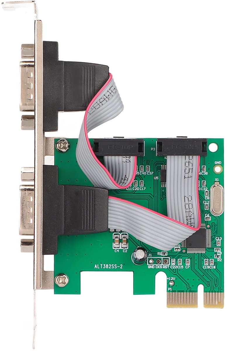 Dailygoody - RS232 PCI Express-adapterkaart - COM-poortuitbreiding - Voor Desktopcomputer - PCI-E Seriële Kaart - Geschikt voor Windows en Linux