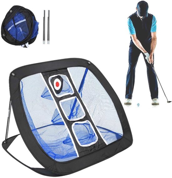 Dailygoods - Dailygoody - Draagbaar golfchipnet - Golftraining - Voor binnen en buiten - Zwart en blauw - Ideaal voor sportliefhebbers - Eenvoudig in gebruik van Dailygoods — afbeelding 2