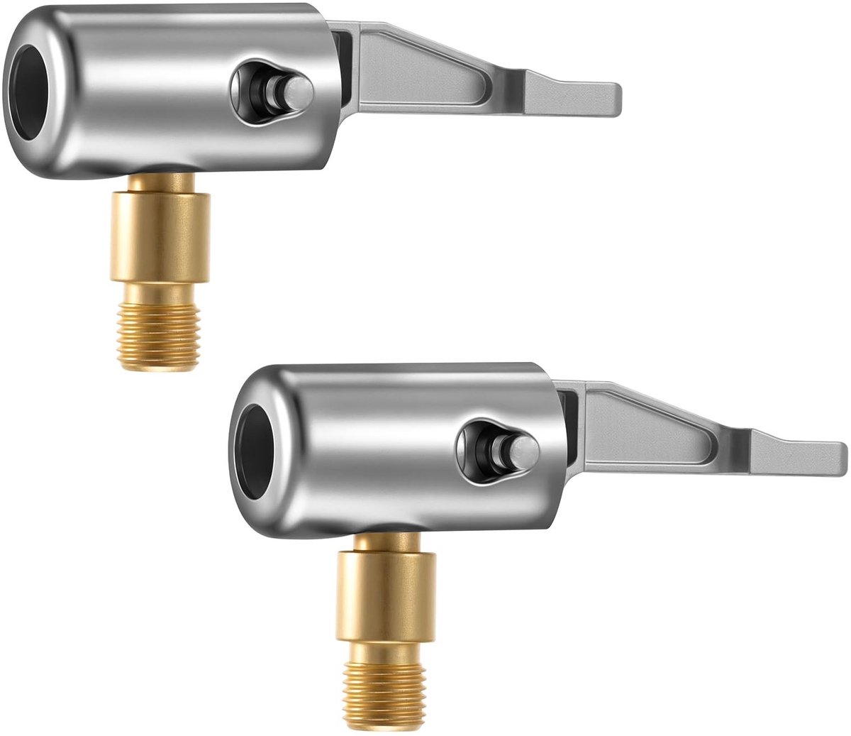 Dailygoods - Dailygoody - Car Valve Adapter - 8mm - Innovatieve luchtpomp oplossing - Goud en zilver - Geschikt voor auto en fiets - Perfect voor elke pomp situatie