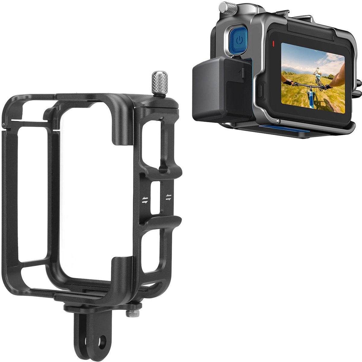 Dailygoods - Dailygoody - Framekooi met Lensdop - Beschermende Behuizing - Aluminium - Actiecamera-accessoire - Geschikt voor Ace/Ace Pro - 80 g