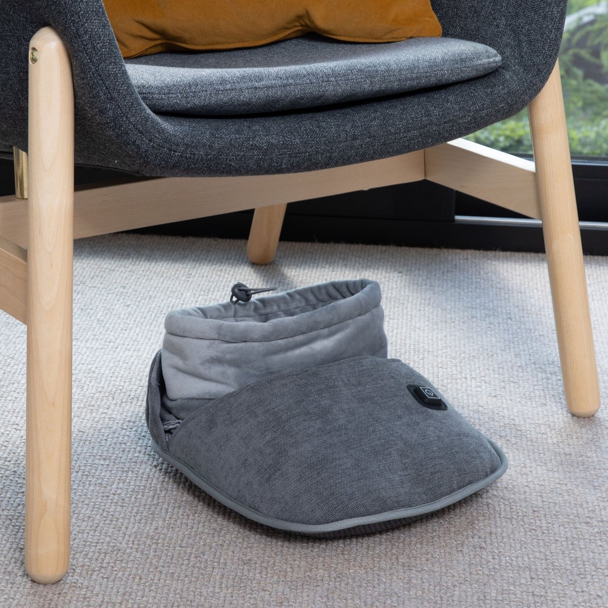 Lanaform - Graphene Foot Warmer - Elektrische Voetwarmer Draadloos - Verwarmde Voetenzak Grafeen - Warmte Voeten Winter Kantoor - Draagbare Batterij 5000mAh - 3 Intensiteiten - Ultra Zachte Fleece - Thuis Sofa Comfort – foto 8