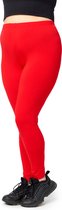 Merry Style Dames Grote Maten Leggings - Lange - Viscose - Sportbroek - MS-MS10-448-LE - Rood - 3XL
