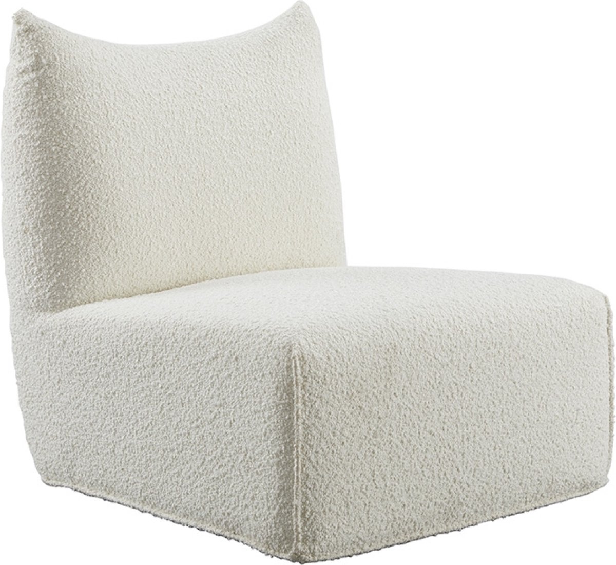 Riverside Teddystof Loungestoel - Wit