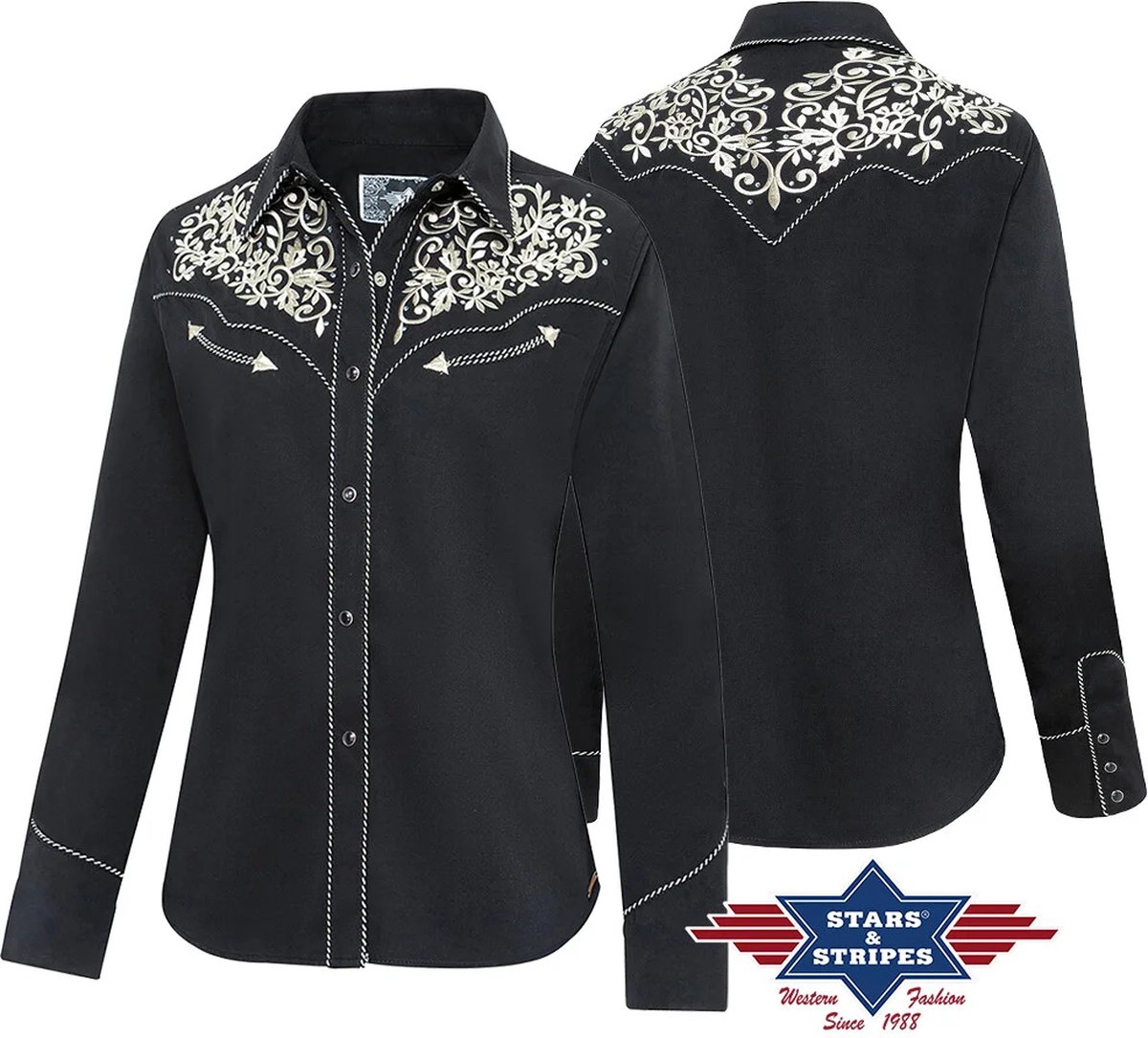 Western Dames Blouse Holly XL