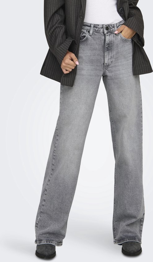 Only Jeans Onljuicy Hw Wide Leg Rea707 Dnm Noo 15334821 Denim gris Medium taille femme - W32