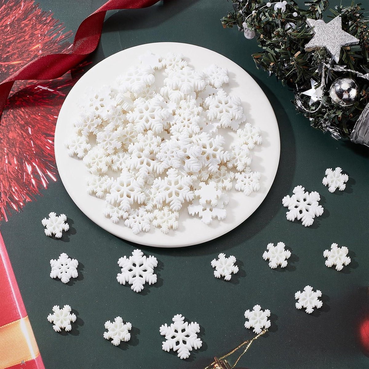 50 stuks witte houten sneeuwvlok ambachtelijke kerstboom hangende decoraties kopen vanaf een prijs van 5.2