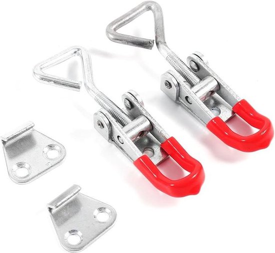4 Stks Verstelbare Toggle Klink Vangsten Lock Lente Geladen Toggle Case Doos Kast Doos Deurkruk Klem Hasp Hardware Meubels
