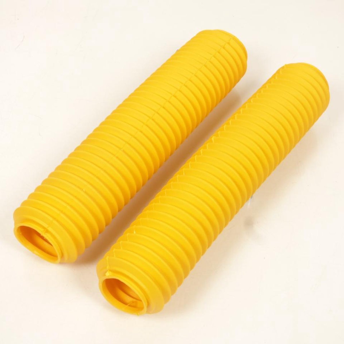 vorkbeschermer voor motorfiets geel rubber d: 45/50mm d: 58mm l:460mm nieuw