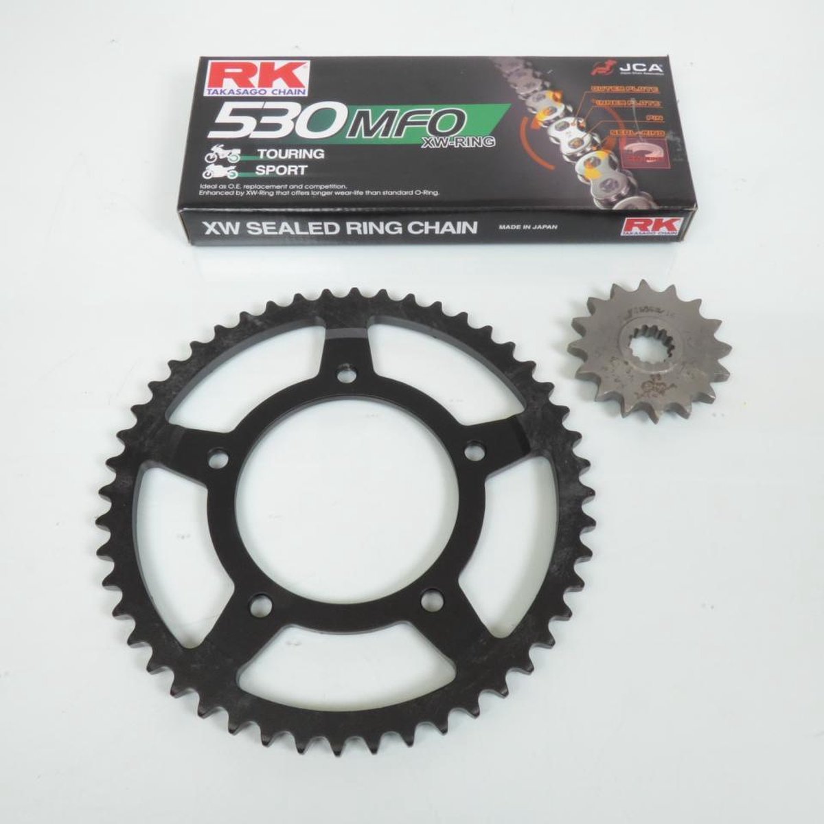 kit chaîne france uitrusting voor moto yamaha 600 yzf r6 1999 à 2002 16x48 / 38441.184 nieuw