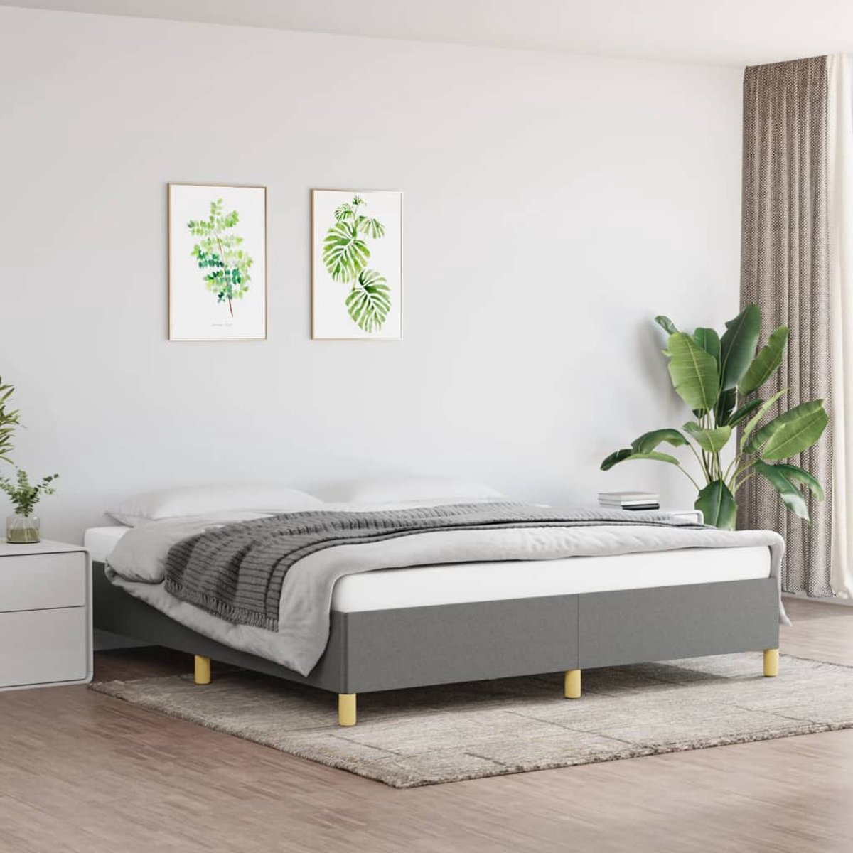 VidaXL Bedframe Met Lades Bewerkt Hout Sonoma Eikenk 160x200 Cm 748585913