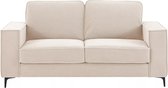 Bol.com Vente-unique Zitbank – 2 plaatsen – Beige ribfluweel – OLMEDA aanbieding