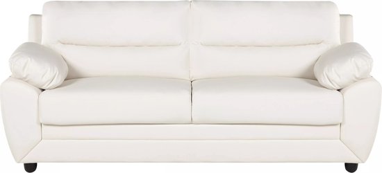 Canapé 3 places MANOA en simili cuir - Wit L 201 cm x H 88 cm x P 82 cm