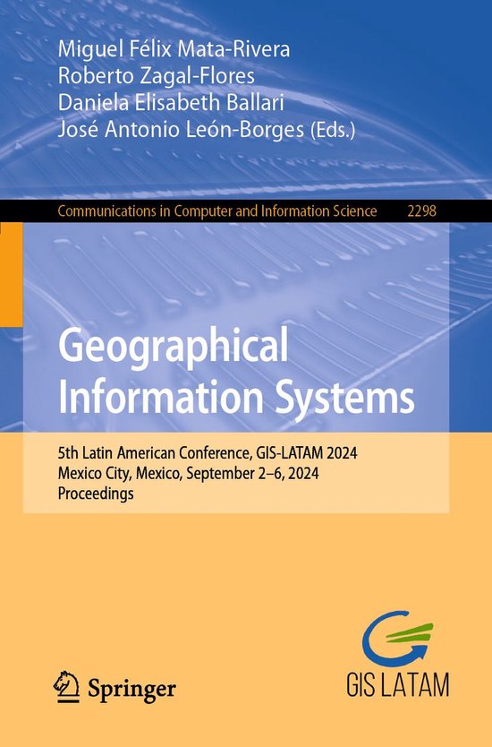 Springer Nature Proceedings Computer Science - Geographical  ... - cover