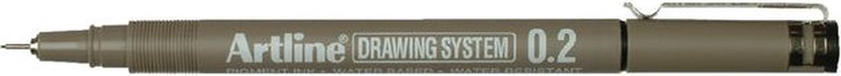 ARTLINE Drawing System Fineliner - Doos van 12 stuks - 0.2mm Lijndikte - Zwart