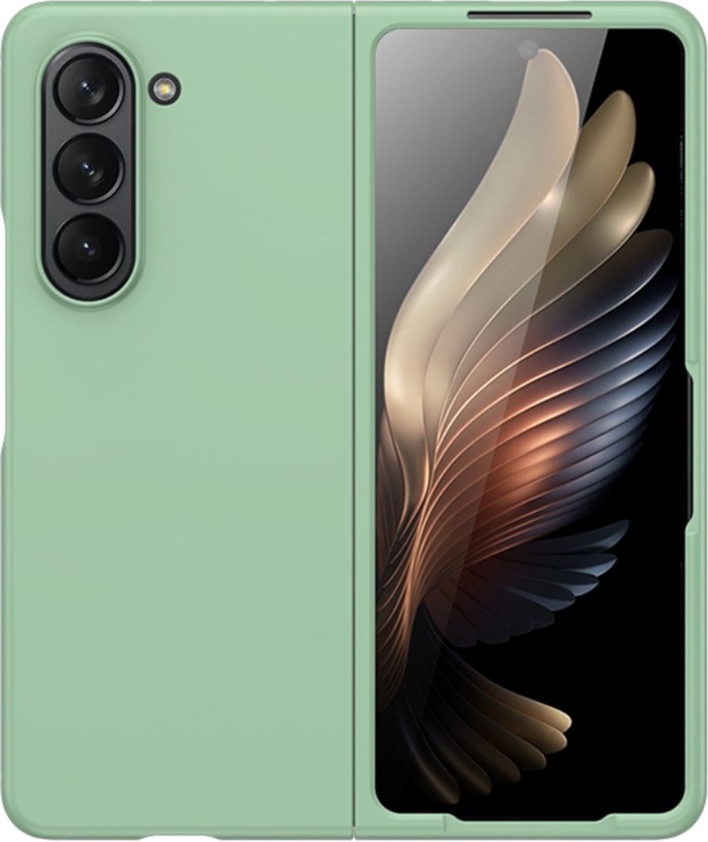 Lunso - Geschikt voor Samsung Galaxy Z Fold5 - Backcover hoes - Lichtgroen
