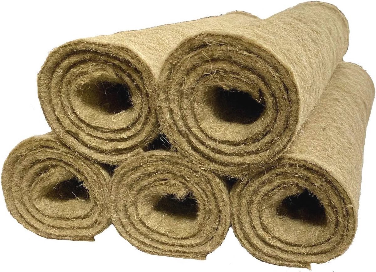 Hennep Knaagdiertapijt – 150 x 80 cm – Ideal als Bodembedekking voor Konijnen, Cavia’s, Hamsters en Meer