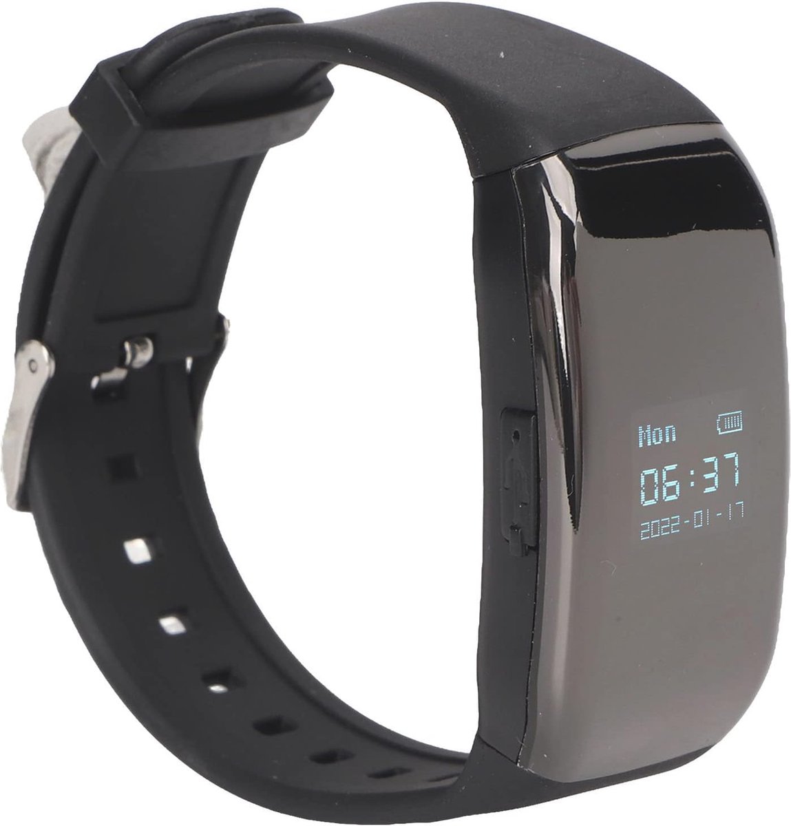 Digitale Spraakrecorder Horloge met DSP Ruisonderdrukking voor Interviews en Zakelijke Bijeenkomsten, 360° Stereoscopische Opname, 8G Geheugen