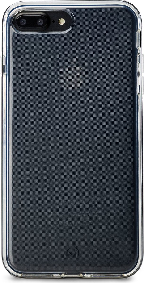Mobilize Hoesje geschikt voor Apple iPhone 7 Plus Telefoonhoesje Flexibel TPU | Mobilize Gelly Plus Backcover | iPhone 7 Plus Case | Back Cover - Transparant / Zwart