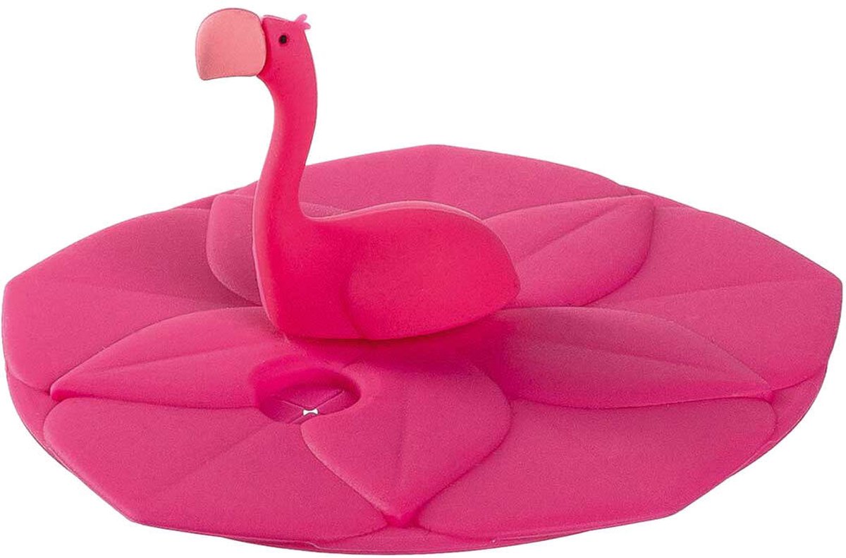 Leonardo - BAMBINI Drinkglas Deksel Flamingo Roze