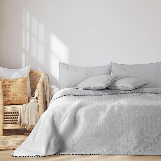 AmeliaHome - Meadore - Sprei - Poederroze - Dubbelzijdig