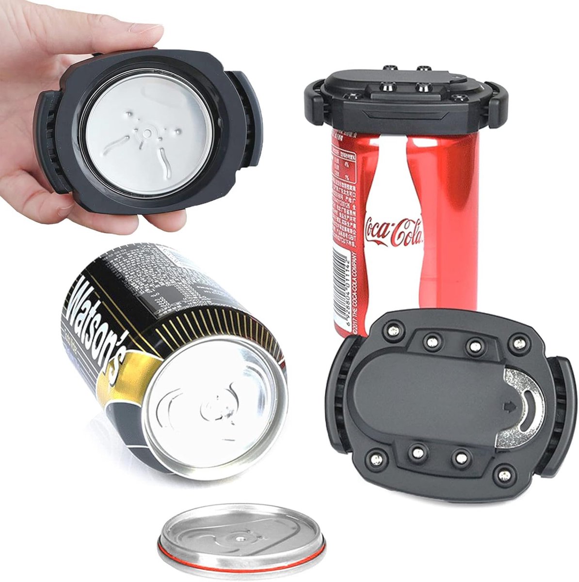 Handheld Veiligheids Blikopener en Flesopener - Ideaal voor Camping en Feestjes