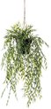 Emerald - Kunst Hangplant in pot Bamboe 50cm - Kunstplant voor binnen