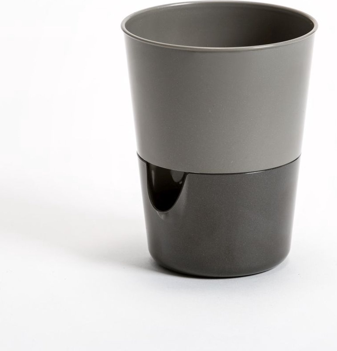 Bloempot met irrigatiefunctie Rosmarin D11cm H14.2cm Antraciet