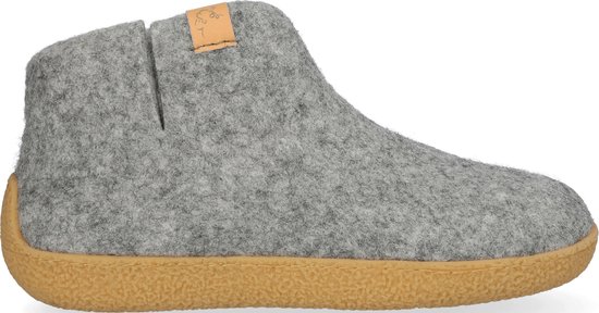 Tofvel - Rabara Maha Wolvilt Pantoffels Marbled Light Grey - Maat 38