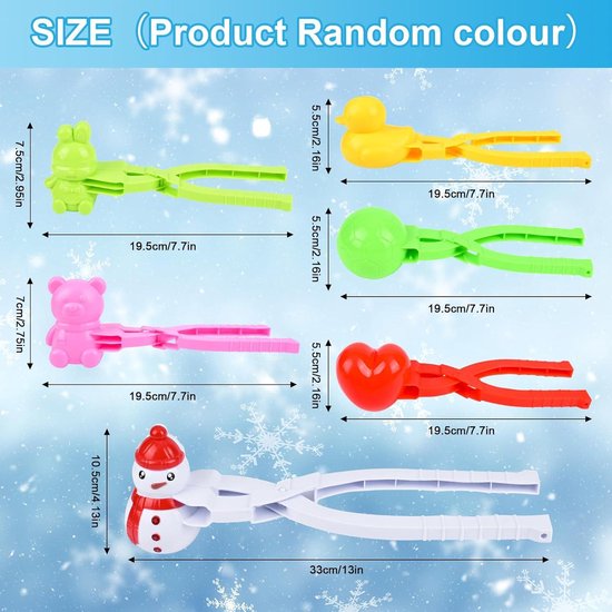 Jouet de neige en plastique - VBESTLIFE - YUM - Pelle à neige - Boules