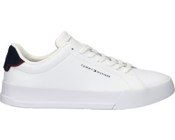 Tommy Hilfiger - Heren Sneakers Court Leather - Wit - Maat 45