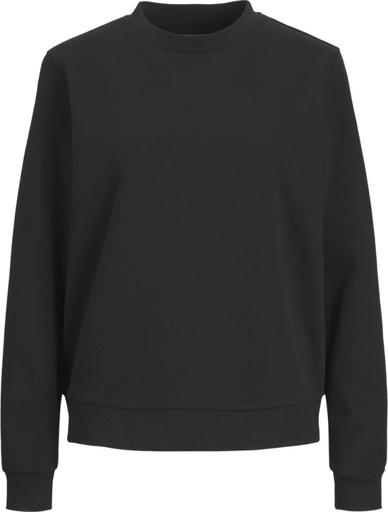Basic Crewneck Sweat - Dames Trui - Zwart Trui - Sweater Met Ronde Hals