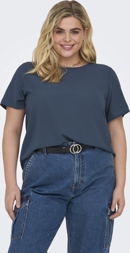 ONLY CARMAKOMA - CARVICA LIFE SS TOP WVN NOOS - Dames - Blouses