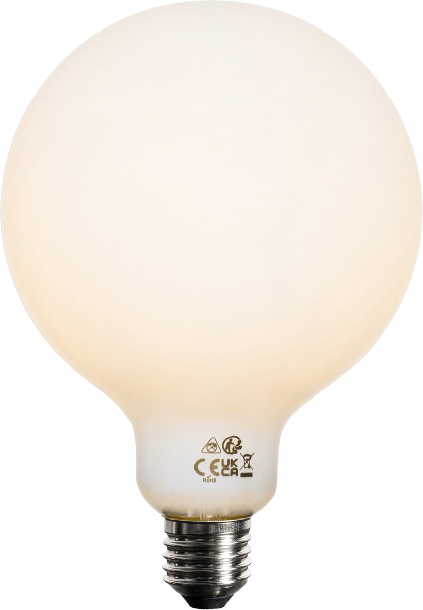 LUEDD E27 3-staps dimbaar LED lamp opaal G125 4W 450 lm 2700K