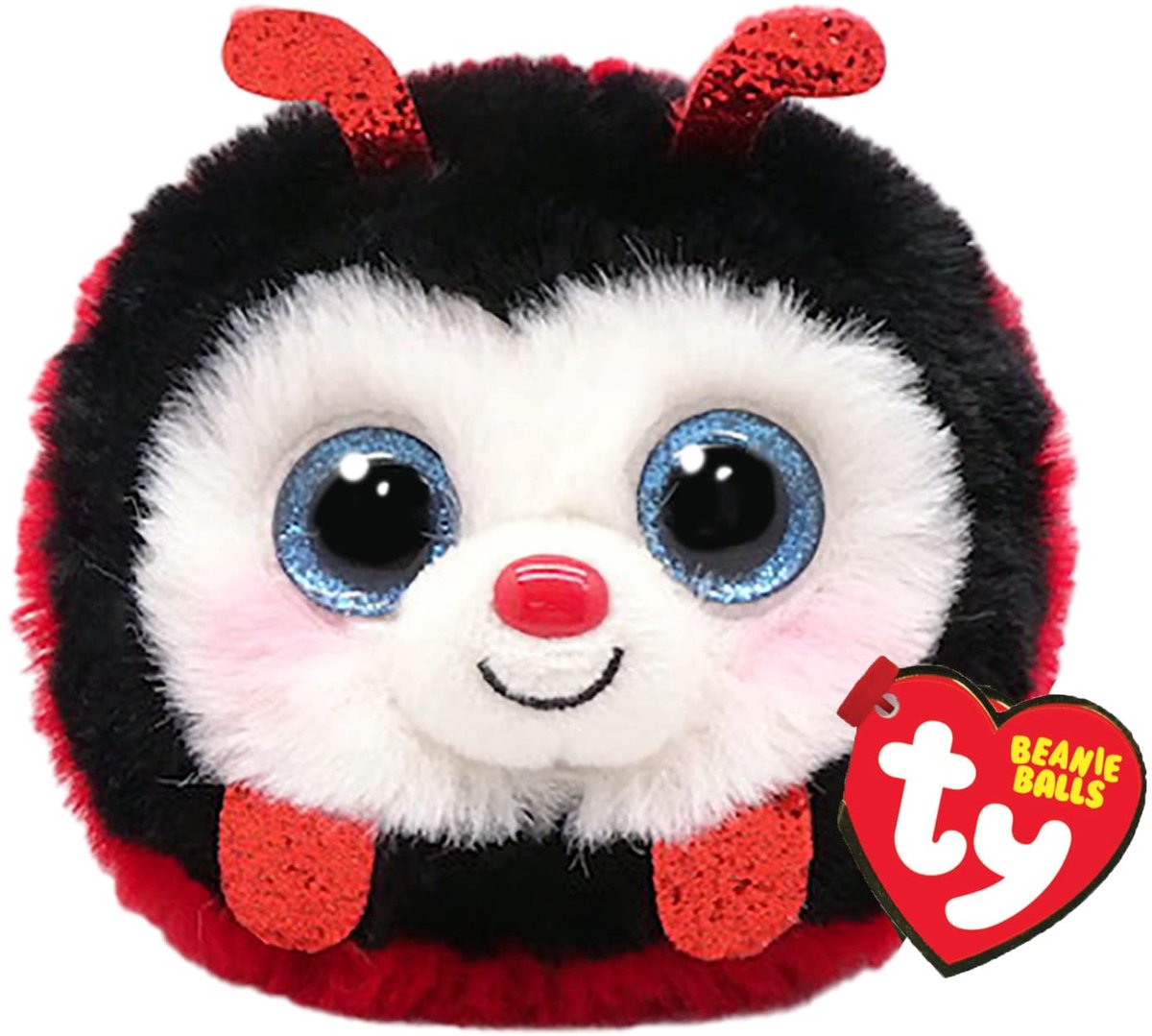 TY Teeny Puffies Izzy Ladybug 10 cm