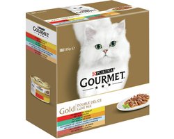 Gourmet Gold Luxe Mix - Kattenvoer - 8 x 85 g
