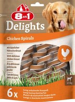 8in1 Delights Chicken Spirals - Snacks pour chiens - Kip 60 g 6 pièces