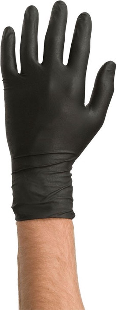 COLAD NITRILE GLOVES BLACK SIZE L