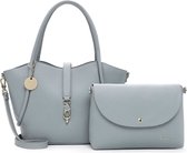 Tamaris Shopper Schoudertas Fenja Cityshopper Crystal Blue Lichtblauw