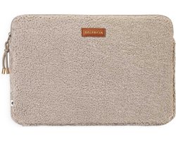foto van Selencia Teddy Laptop Sleeve - Laptop Hoes geschikt voor 15 / 15.3 / 15.6 / 16 / 16.2 inch - Sand